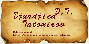 Đurđica Tatomirov vizit kartica
